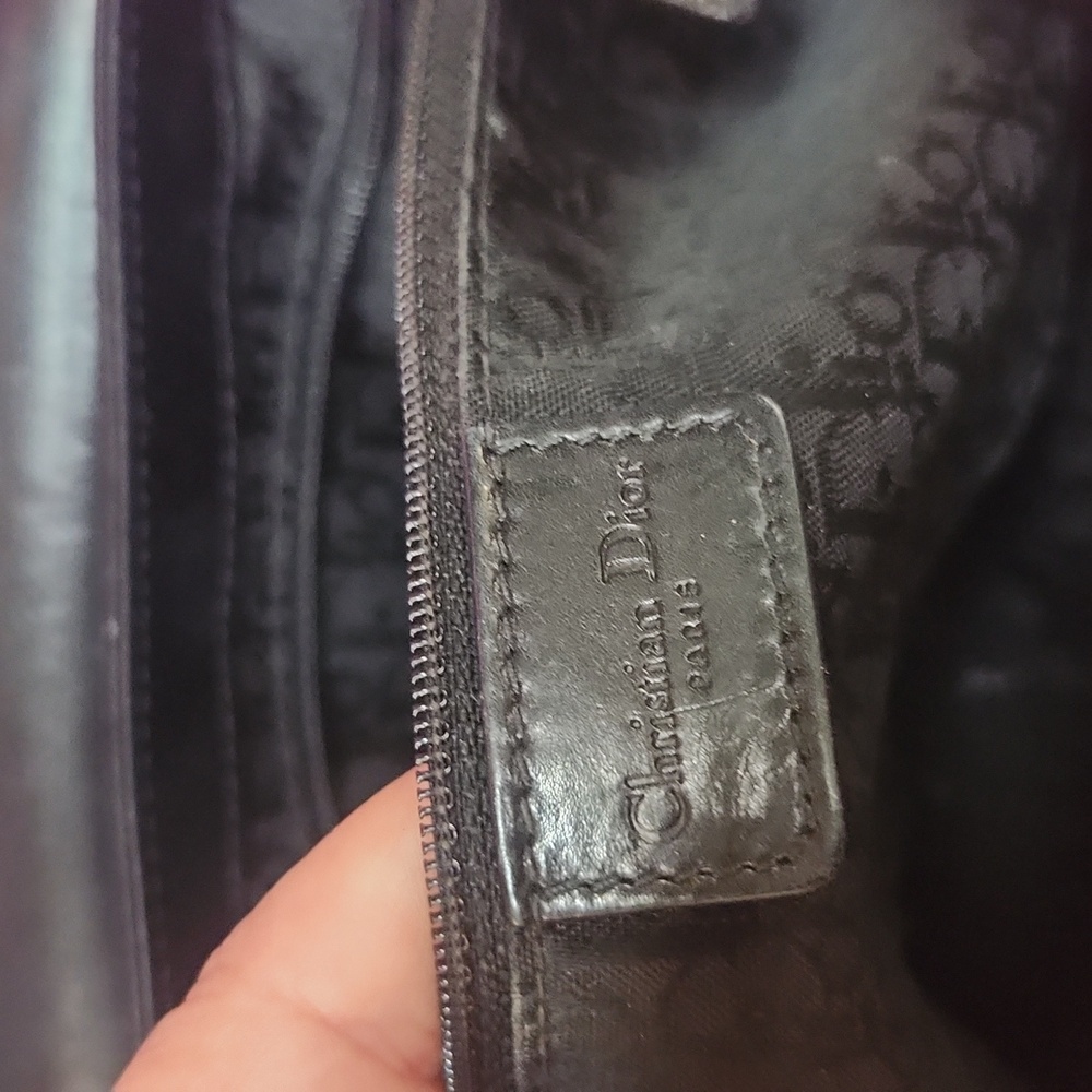 Christian Dior Diva Black Leather Barrel Bag Y2K VINTAGE Must Have - Picture 8 of 9